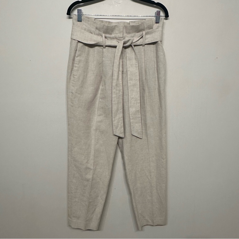Boden Ludgate Paperbag Trouser Pants Ecru - Picture 4 of 8